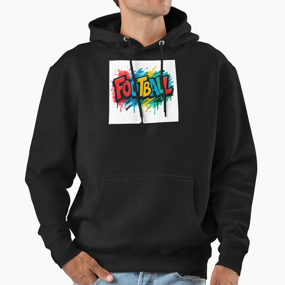 Football Hoodie - Casual Everyday Wear Men Women - T-Shirt, Sweatshirt, Hoodie