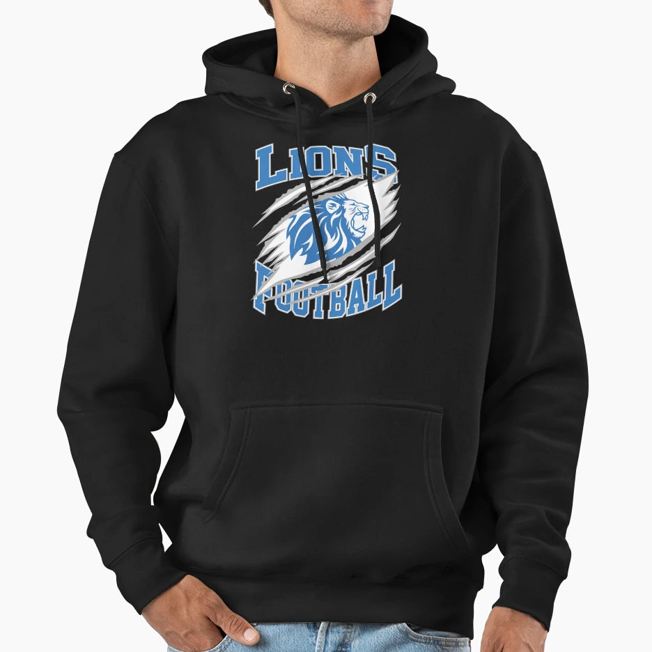 Art Detroit Lions Hoodie - Minimalist Print Men Women - T-Shirt, Sweatshirt, Hoodie