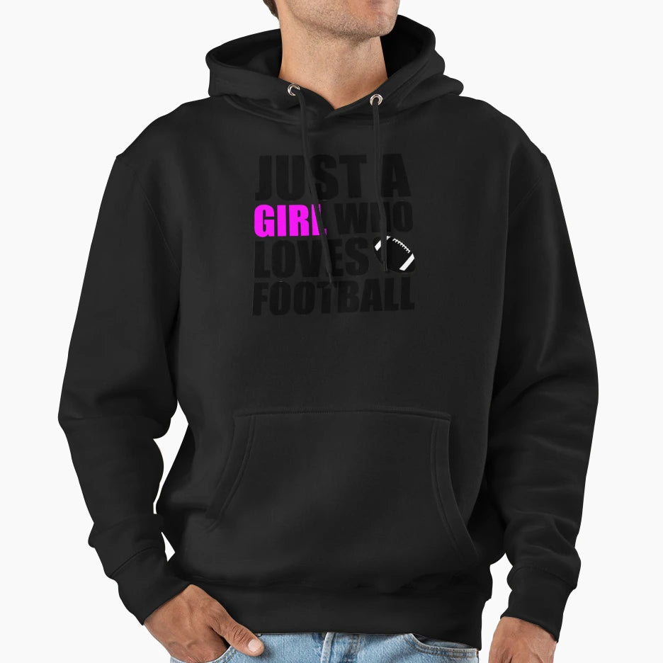 Just Who Loves Football T-Shirt - Custom Art Print Unisex - T-Shirt, Sweatshirt, Hoodie