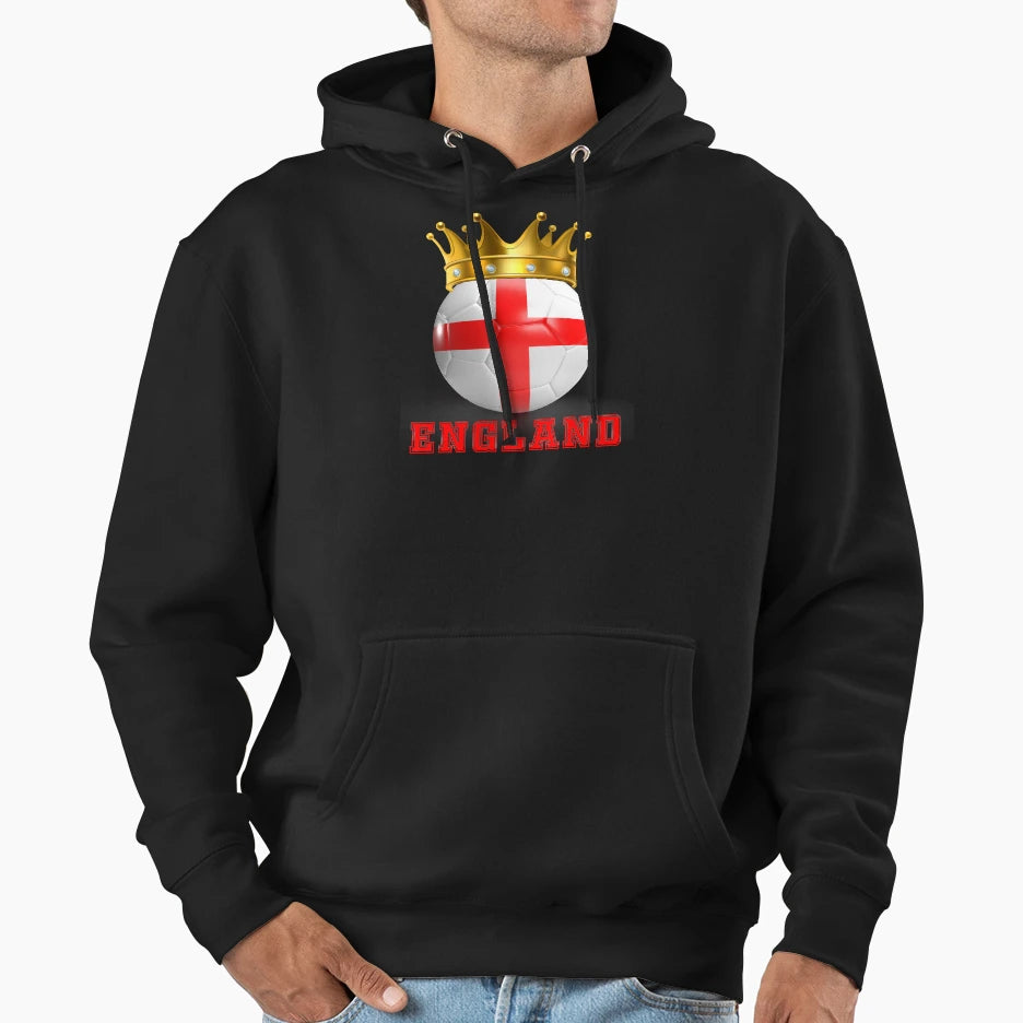 England Soccer Jersey Hoodie - Custom Art Print for Adults - T-Shirt, Sweatshirt, Hoodie