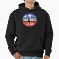 American Football Distress Usa Flag T-Shirt - Aesthetic Graphic for Adults - T-Shirt, Sweatshirt, Hoodie