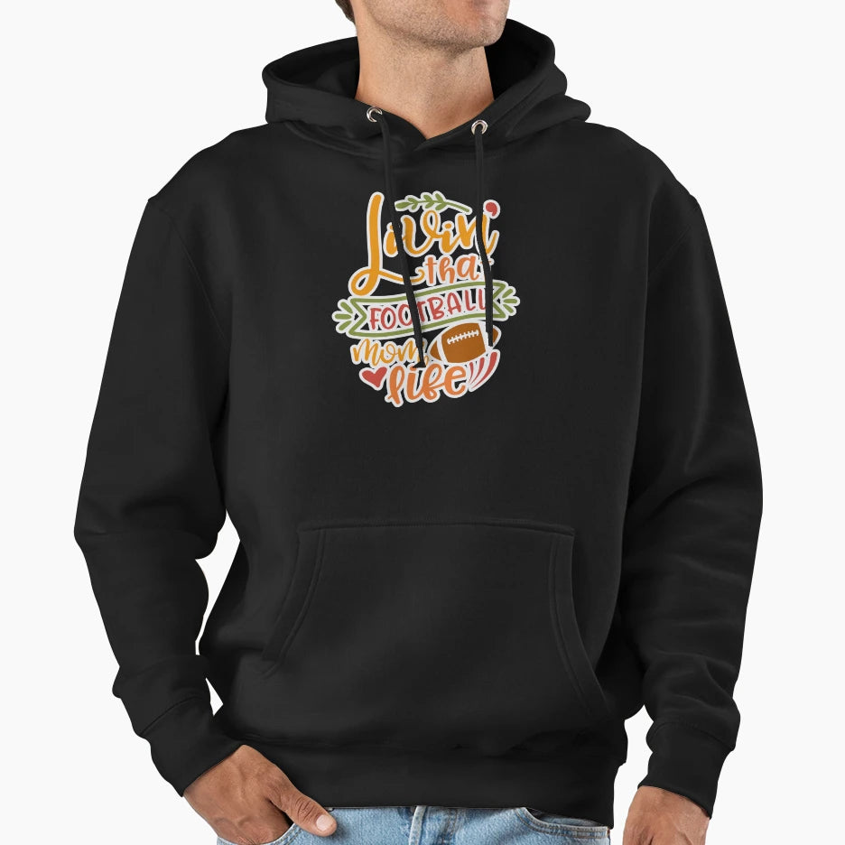 Funny Senior Football Mom Ideas Hoodie - Minimalist Print Unisex - T-Shirt, Sweatshirt, Hoodie