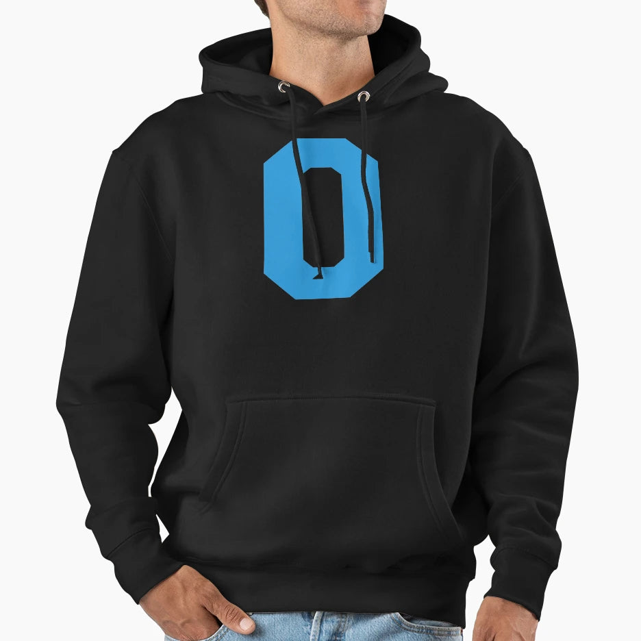 Alphabet Blue O Sports Letter O Hoodie - Novelty Apparel Men Women - T-Shirt, Sweatshirt, Hoodie