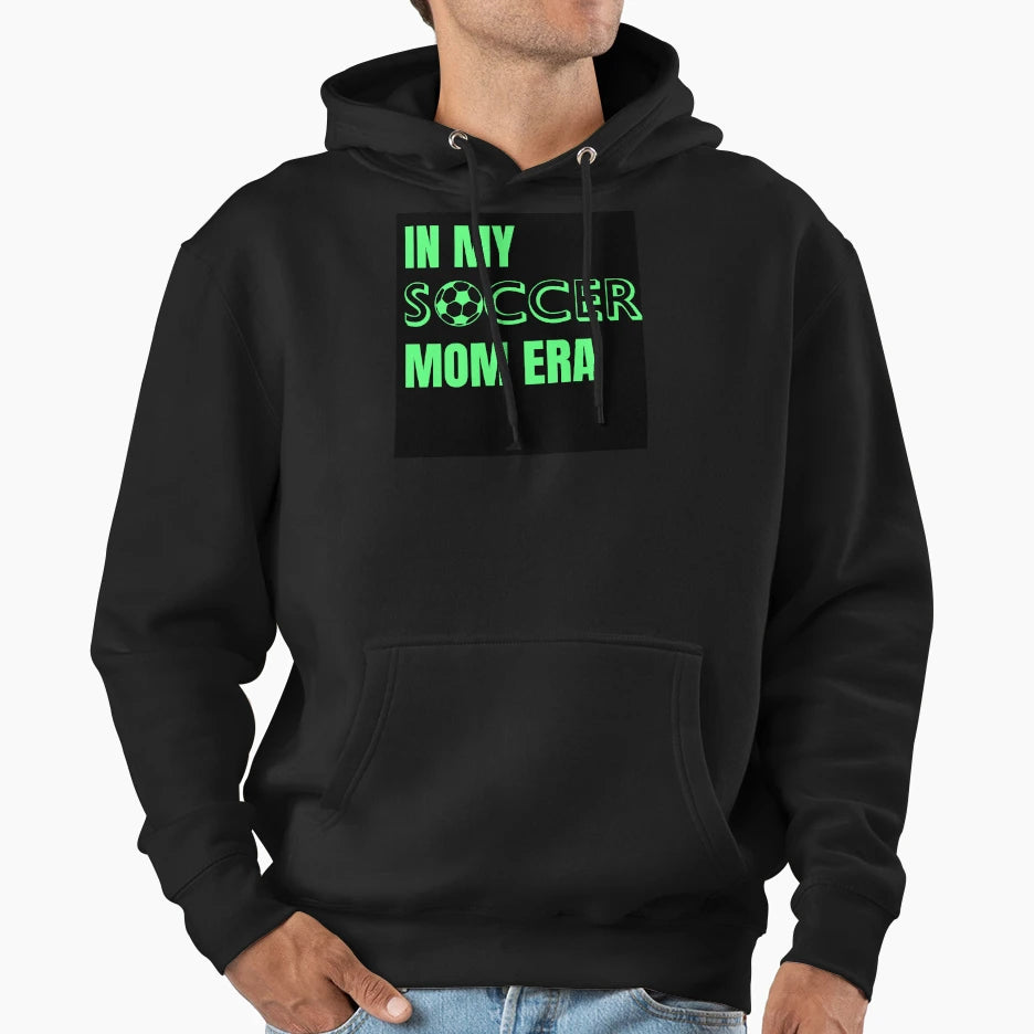 My Soccer Mom Era Green Hoodie - Unique Graphic for Adults - T-Shirt, Sweatshirt, Hoodie