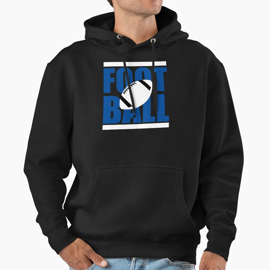 Football Hoodie - Graphic Print for Adults - T-Shirt, Sweatshirt, Hoodie