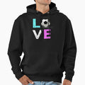 Love Soccer Best Fun Birthday Gift Hoodie - Minimalist Print Unisex - T-Shirt, Sweatshirt, Hoodie