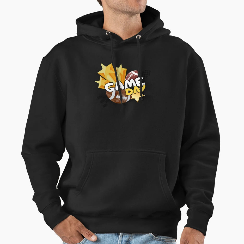 Game Day Football Fun Hoodie - Novelty Apparel Men Women - T-Shirt, Sweatshirt, Hoodie