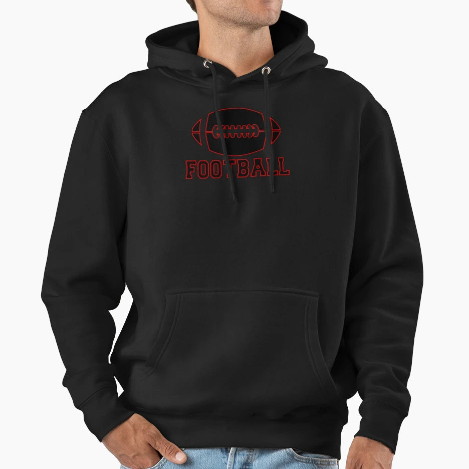 Football Hoodie - Aesthetic Graphic Unisex - T-Shirt, Sweatshirt, Hoodie