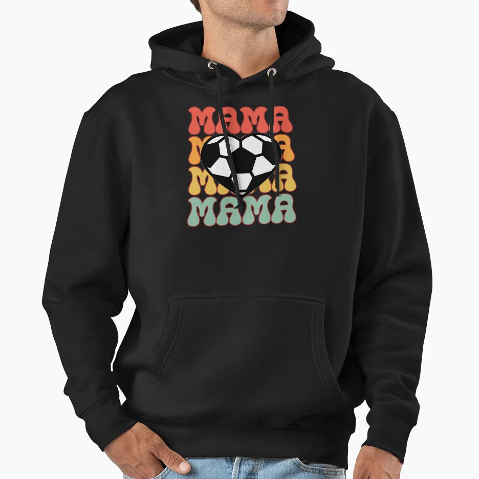 Soccer Mama Hoodie - Unique Graphic Unisex - T-Shirt, Sweatshirt, Hoodie