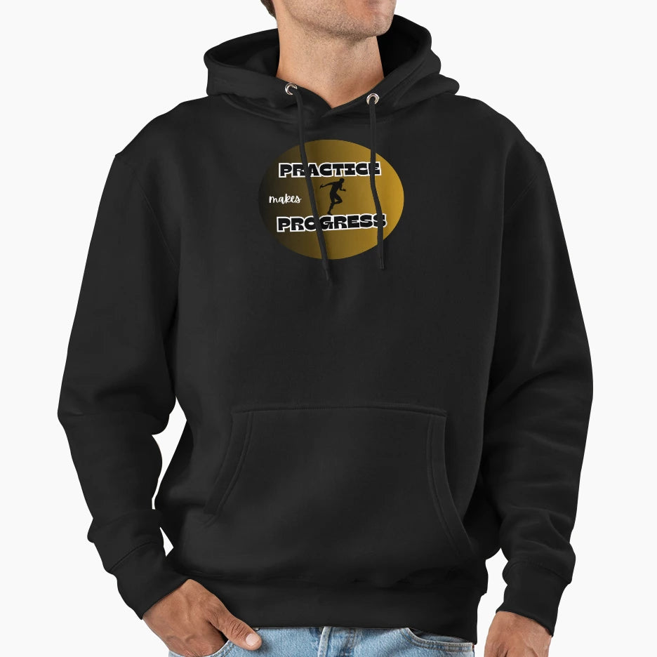 Practice Is Progress Relay Hoodie - Graphic Print Men Women - T-Shirt, Sweatshirt, Hoodie
