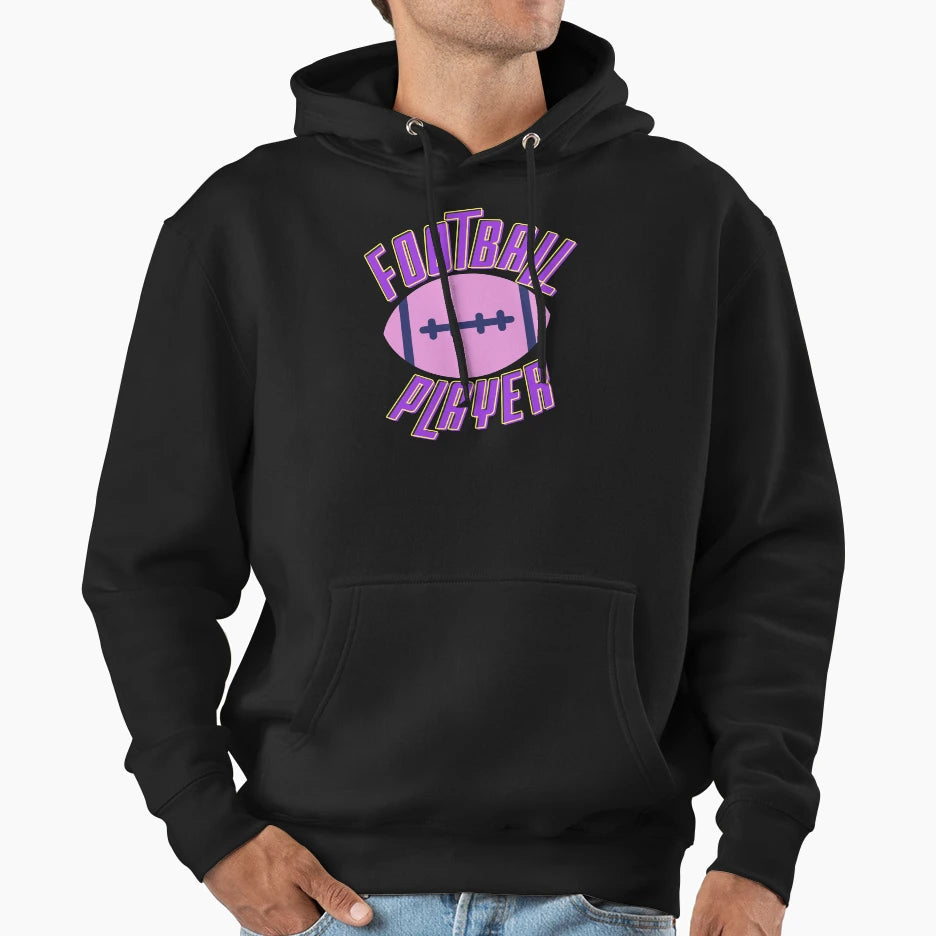 Football Player Football Game Football Lover Hoodie - Graphic Print Unisex - T-Shirt, Sweatshirt, Hoodie