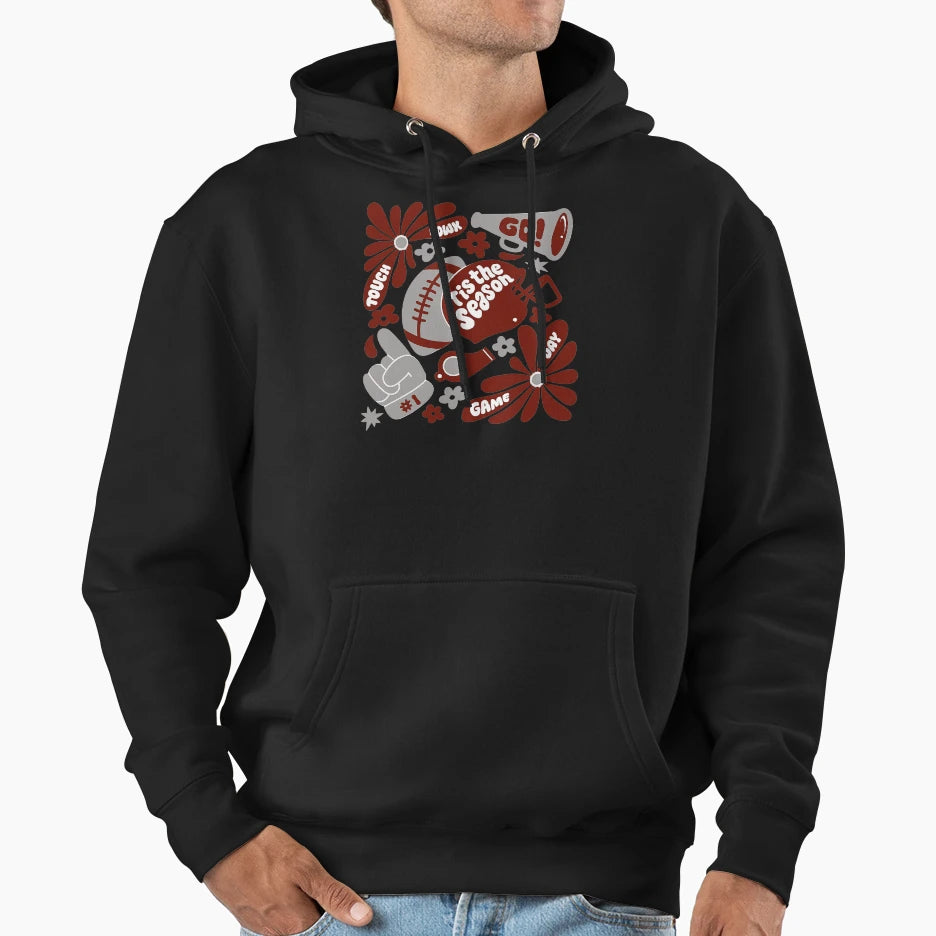 Football Season Game Day Hoodie - Streetwear Style Men Women - T-Shirt, Sweatshirt, Hoodie