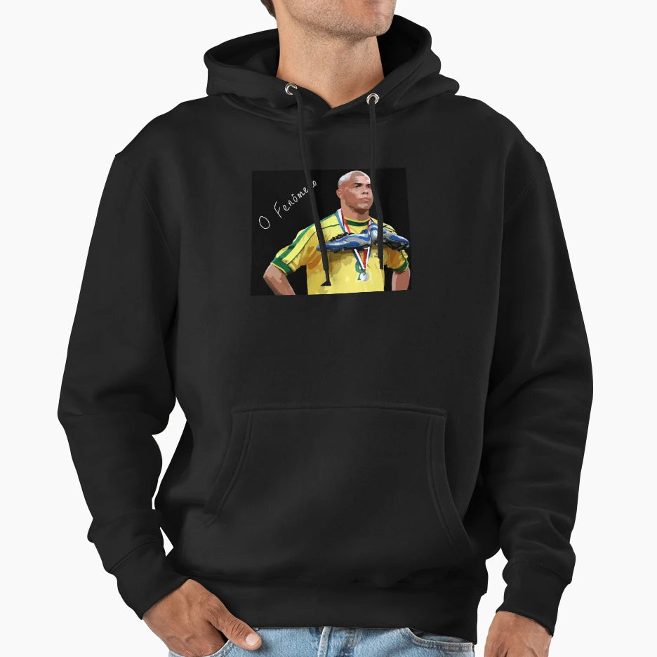 Ronaldo Il Fenomeno Hoodie - Aesthetic Graphic Men Women - T-Shirt, Sweatshirt, Hoodie