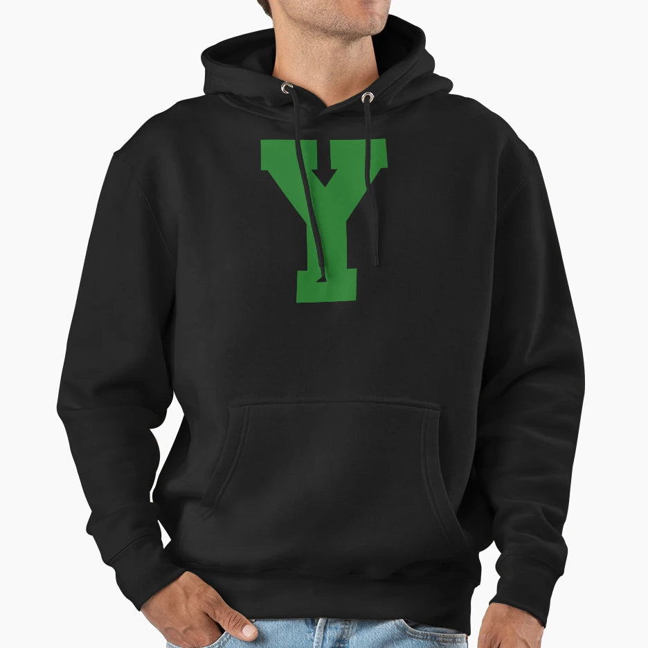 Alphabet Green Y Sports Letter Y Hoodie - Aesthetic Graphic Unisex - T-Shirt, Sweatshirt, Hoodie