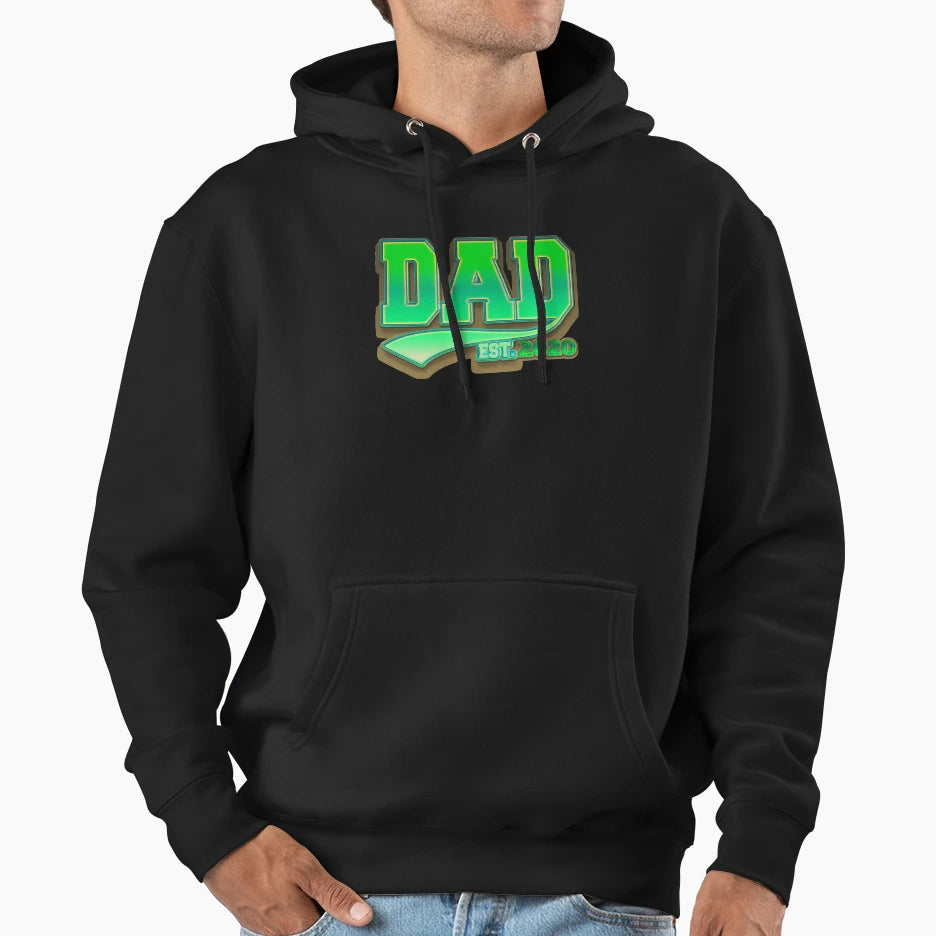 Dad Est 2020 Father To Be Gift Hoodie - Fun Novelty Design Unisex - T-Shirt, Sweatshirt, Hoodie