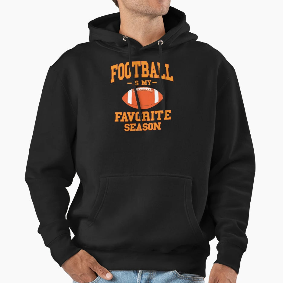 Football Is My Favorite Season Hoodie - Aesthetic Graphic Men Women - T-Shirt, Sweatshirt, Hoodie