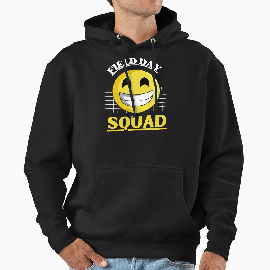 Field Day Squad Field Day Let Games Hoodie - Trendy Graphic for Adults - T-Shirt, Sweatshirt, Hoodie