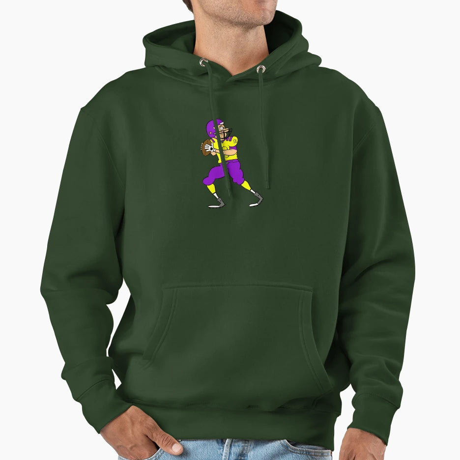 Footballer Hoodie - Trendy Graphic Unisex - T-Shirt, Sweatshirt, Hoodie