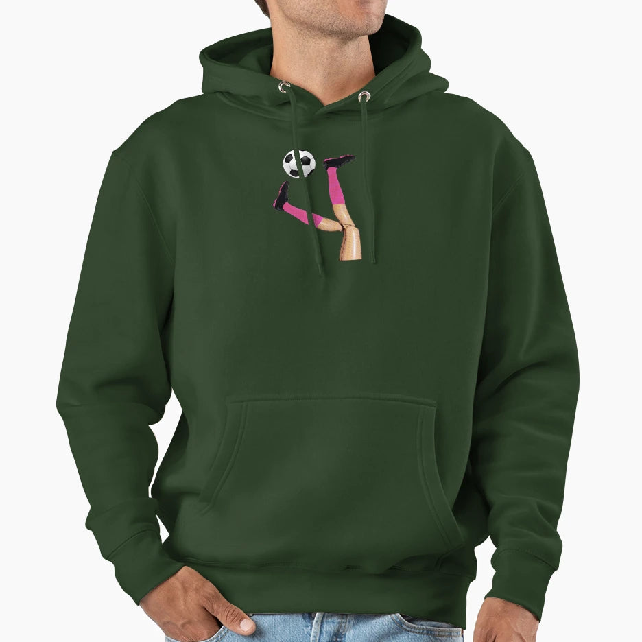 Womens Soccer Football Skills Bicycle Hoodie - Custom Art Print Men Women - T-Shirt, Sweatshirt, Hoodie