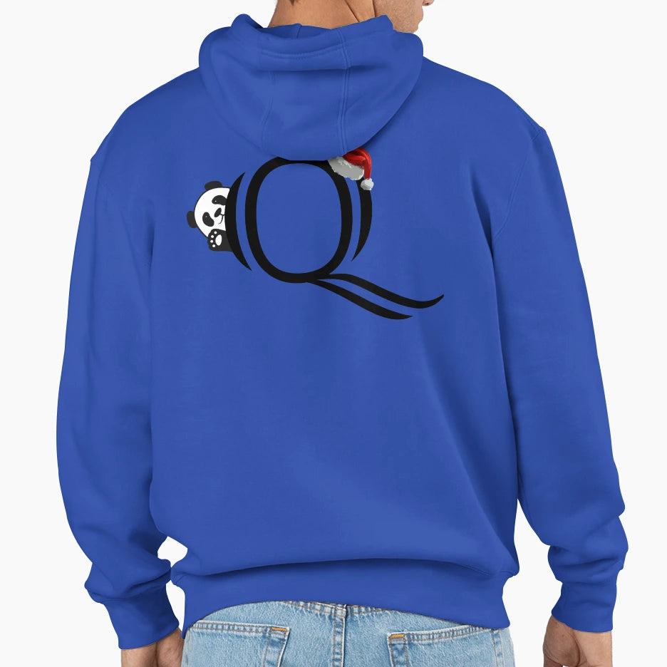 Copy Panda Letter Q Alphabet Hoodie - Novelty Apparel Unisex - T-Shirt, Sweatshirt, Hoodie