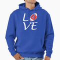 Love Football Hoodie - Casual Everyday Wear Men Women - T-Shirt, Sweatshirt, Hoodie