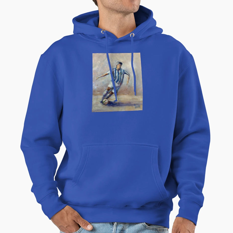 Football Player 2 Hoodie - Fun Novelty Design Men Women - T-Shirt, Sweatshirt, Hoodie