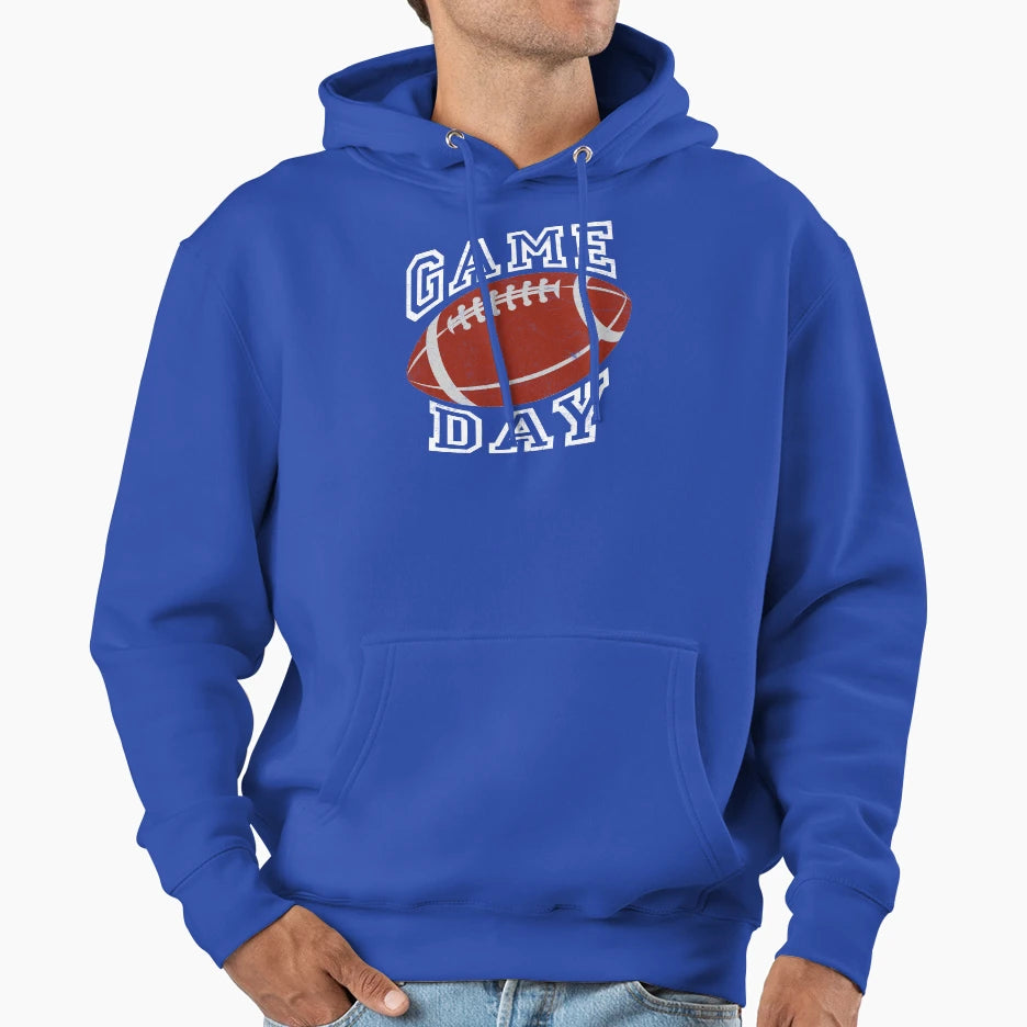 American Football Game Day Ball Hoodie - Fun Novelty Design Men Women - T-Shirt, Sweatshirt, Hoodie