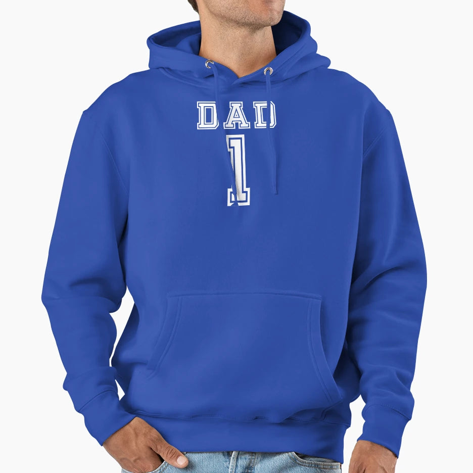 Dad 1 Hoodie - Custom Art Print for Adults - T-Shirt, Sweatshirt, Hoodie