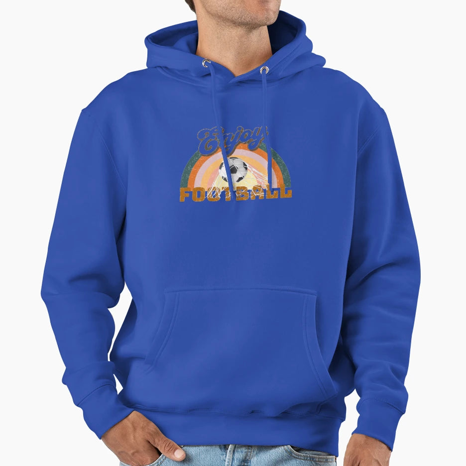 Enjoy Football Hoodie - Graphic Print Unisex - T-Shirt, Sweatshirt, Hoodie