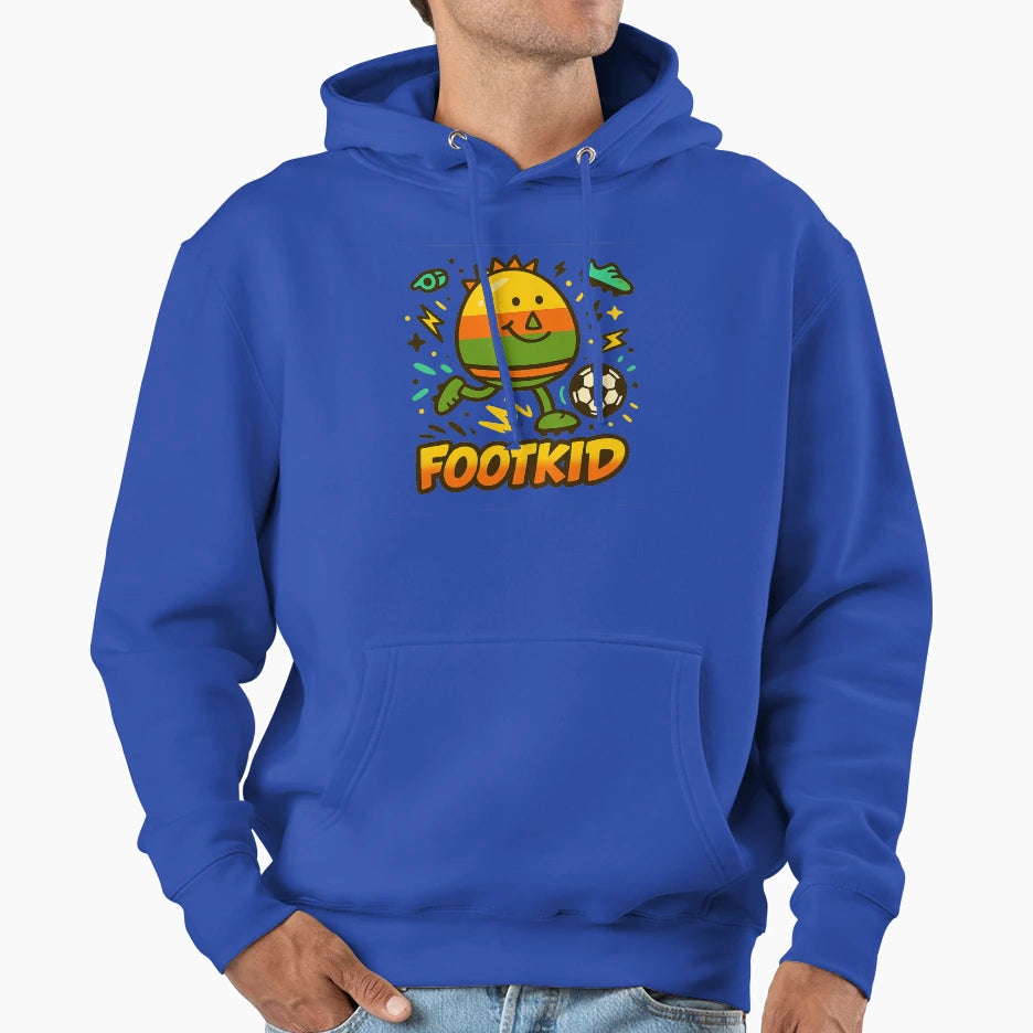 Footkid Little Football Hero Hoodie - Novelty Apparel for Adults - T-Shirt, Sweatshirt, Hoodie