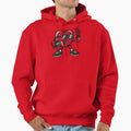 Heart Playing Football Valentine Hoodie - Custom Art Print Men Women - T-Shirt, Sweatshirt, Hoodie