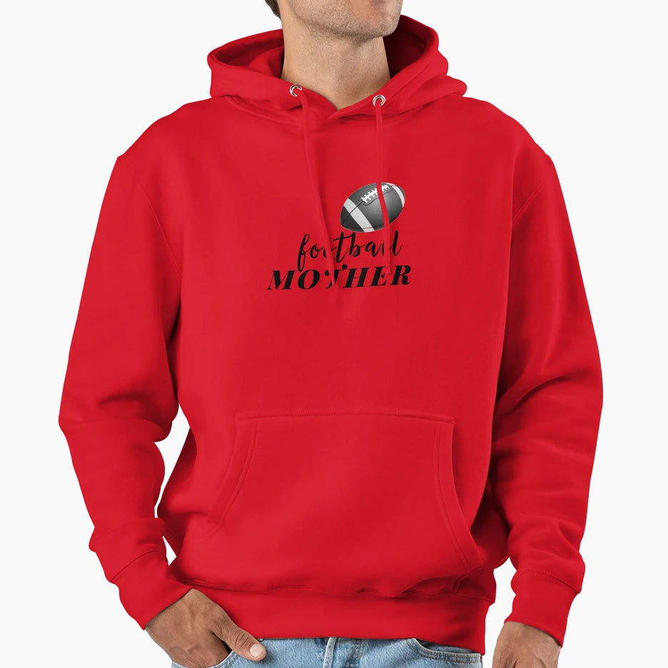 Football Mother Scooring Moms American Hoodie - Graphic Print for Adults - T-Shirt, Sweatshirt, Hoodie