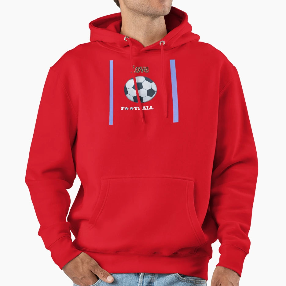 Love Football Hoodie - Streetwear Style Men Women - T-Shirt, Sweatshirt, Hoodie