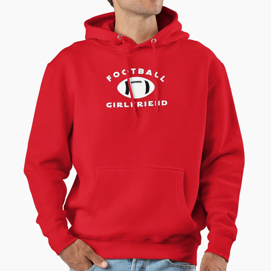Football Girlfriend Hoodie - Custom Art Print for Adults - T-Shirt, Sweatshirt, Hoodie