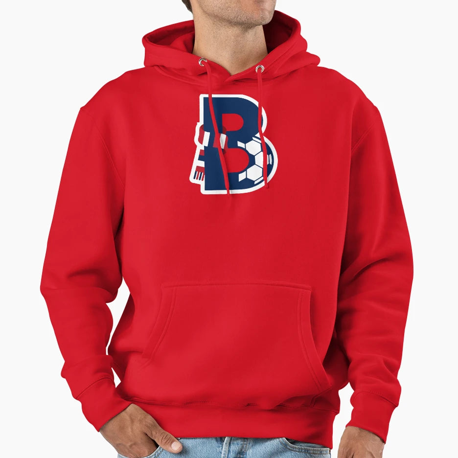 Beautiful Game Football Monogram B Hoodie - Fun Novelty Design Unisex - T-Shirt, Sweatshirt, Hoodie