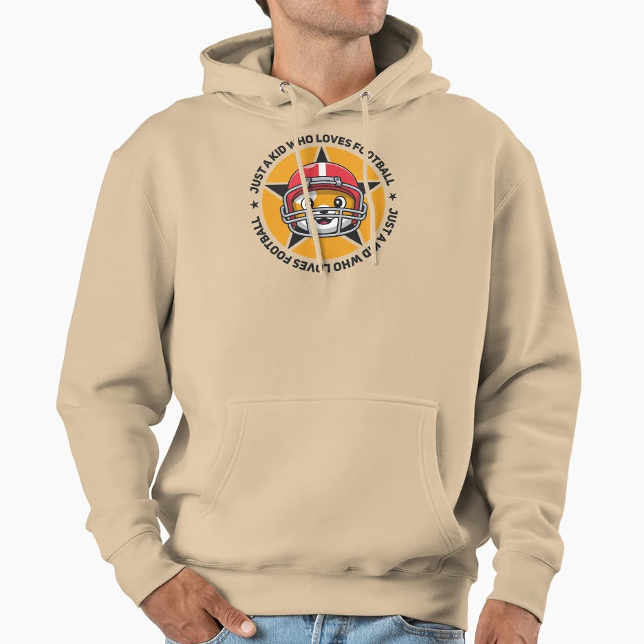 Just Who Loves Football Hoodie - Fun Novelty Design Men Women - T-Shirt, Sweatshirt, Hoodie