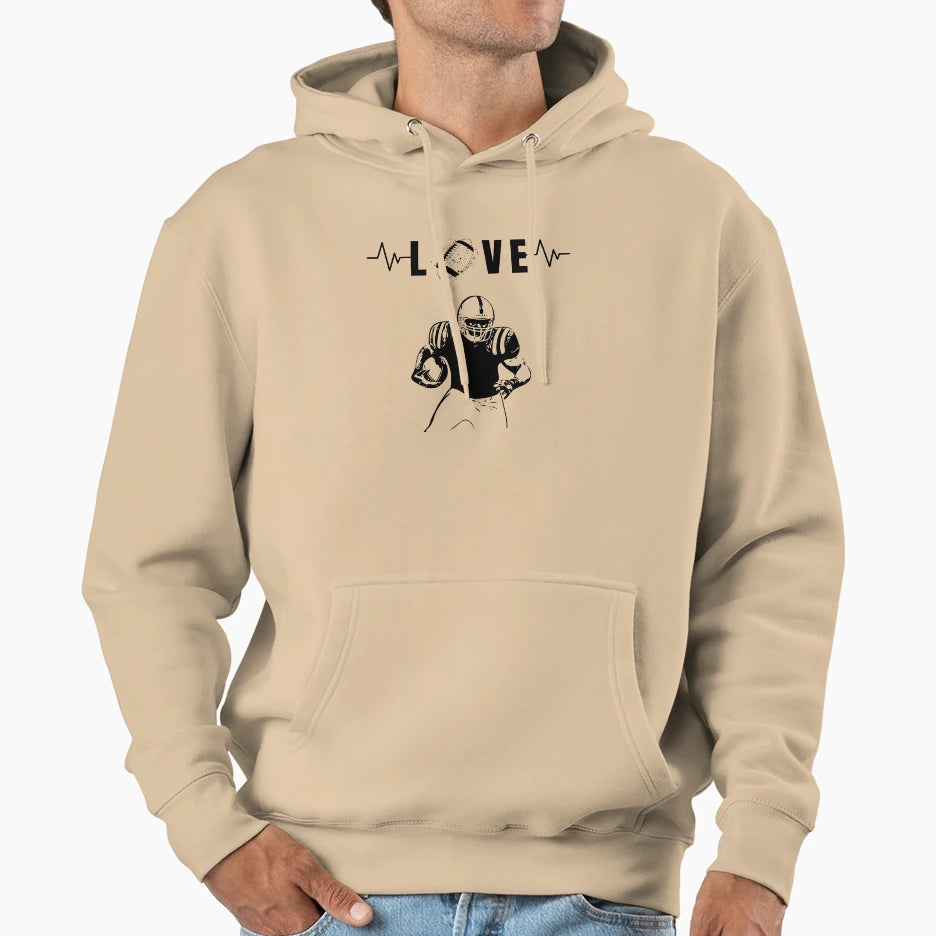 Football Lover Hoodie - Aesthetic Graphic for Adults - T-Shirt, Sweatshirt, Hoodie