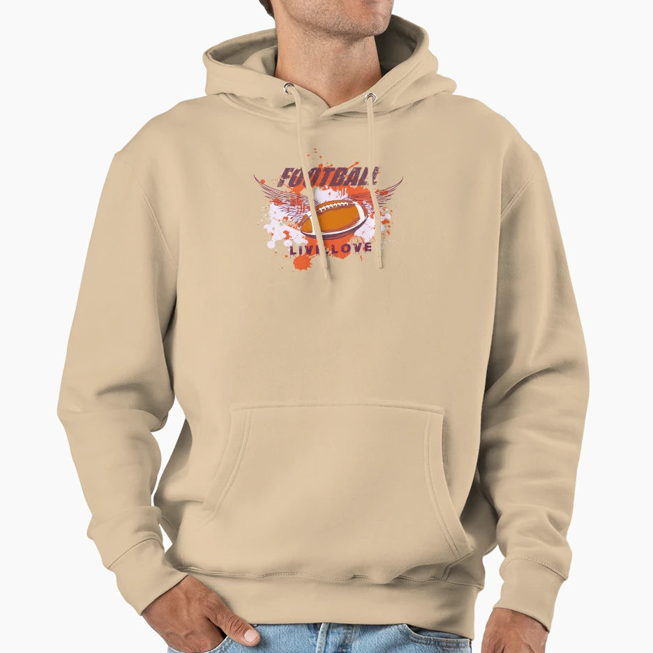 American Football Hoodie - Novelty Apparel for Adults - T-Shirt, Sweatshirt, Hoodie