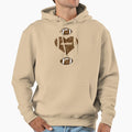 Valentines Heart Football Hoodie - Aesthetic Graphic for Adults - T-Shirt, Sweatshirt, Hoodie