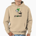 Football Green Flame Ball Hoodie - Graphic Print Unisex - T-Shirt, Sweatshirt, Hoodie