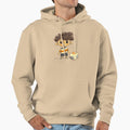 Playing Football Hoodie - Minimalist Print Men Women - T-Shirt, Sweatshirt, Hoodie