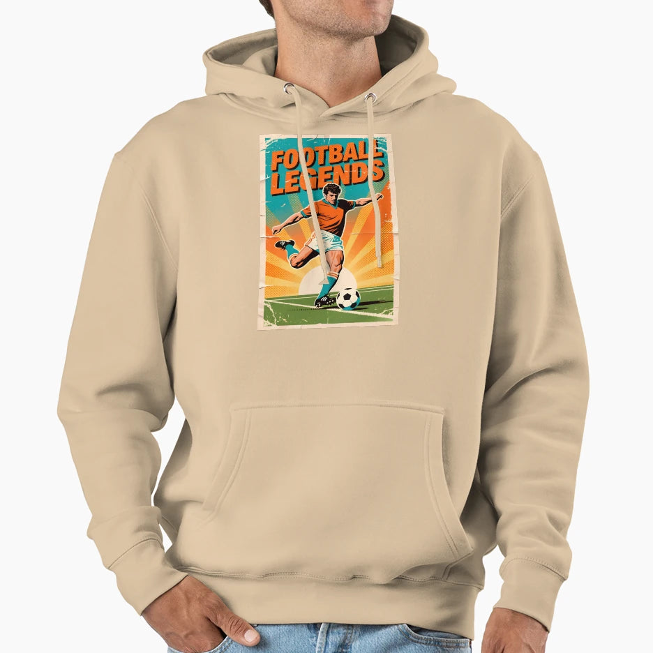Football Legends Athlete Hoodie - Aesthetic Graphic Unisex - T-Shirt, Sweatshirt, Hoodie