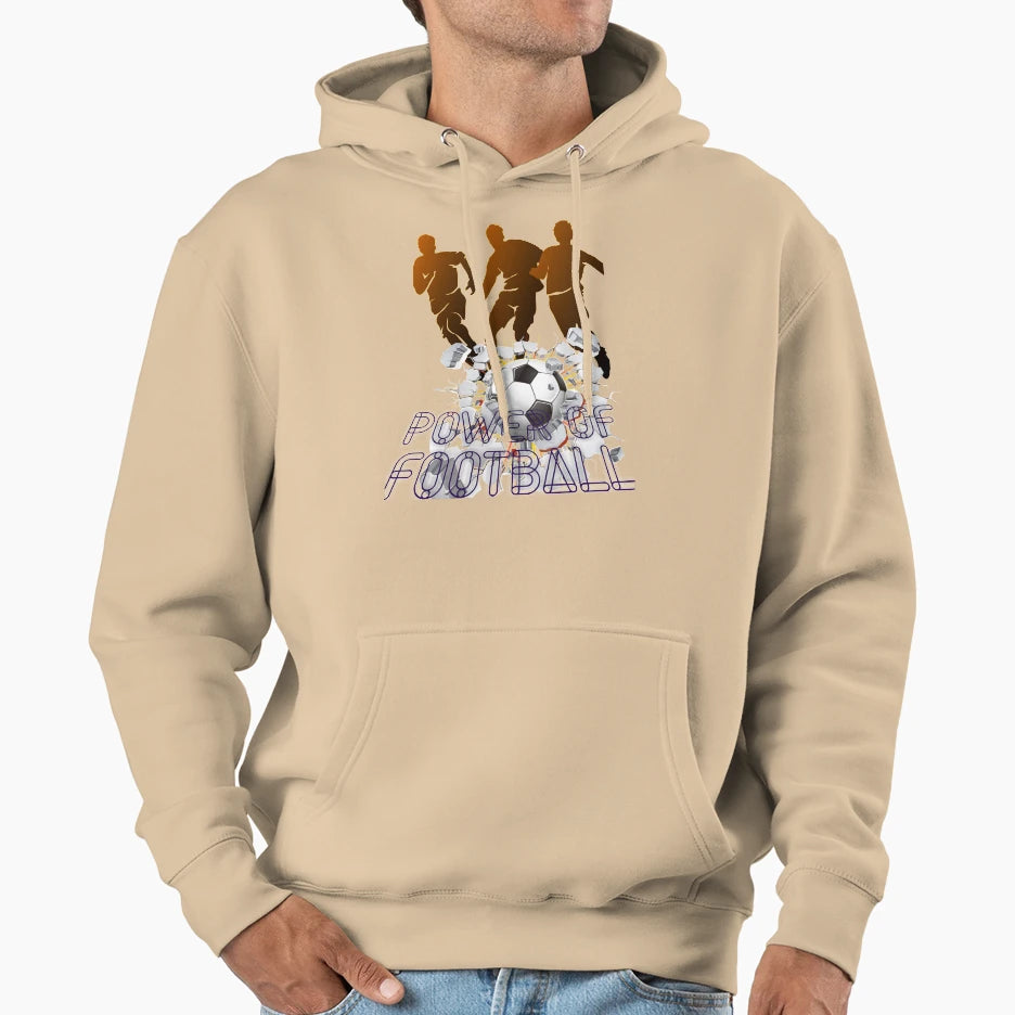 Power Football Hoodie - Streetwear Style for Adults - T-Shirt, Sweatshirt, Hoodie