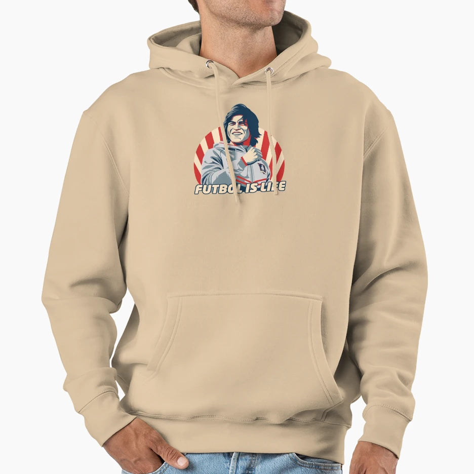 Futbol Is Life Hoodie - Novelty Apparel Unisex - T-Shirt, Sweatshirt, Hoodie