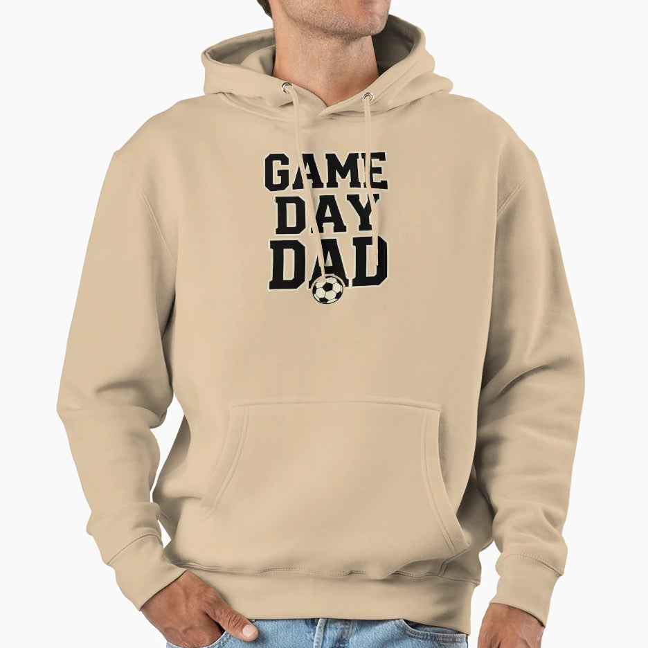 Game Day Dad Sports Aesthetic Hoodie - Minimalist Print for Adults - T-Shirt, Sweatshirt, Hoodie
