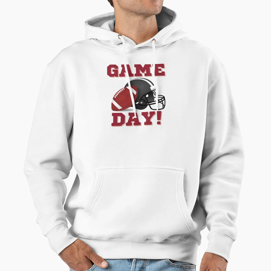 Game Day Football Season Funny Ready Hoodie - Custom Art Print Men Women - T-Shirt, Sweatshirt, Hoodie
