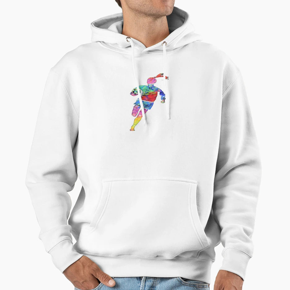 Soccer Football Art Hoodie - Minimalist Print Unisex - T-Shirt, Sweatshirt, Hoodie