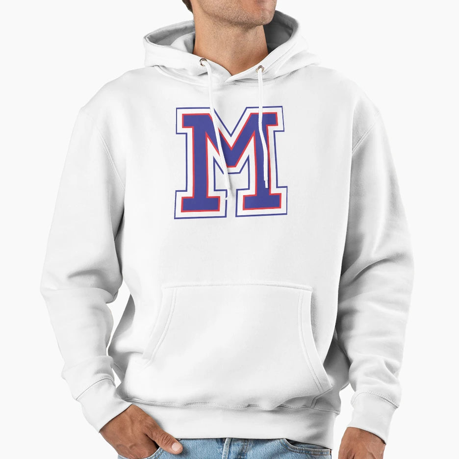 Alphabet M Hoodie - Custom Art Print Men Women - T-Shirt, Sweatshirt, Hoodie