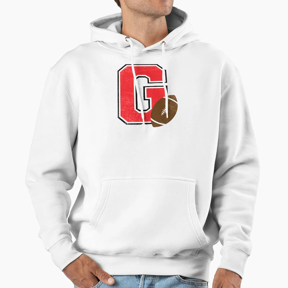 G Football Hoodie - Custom Art Print for Adults - T-Shirt, Sweatshirt, Hoodie