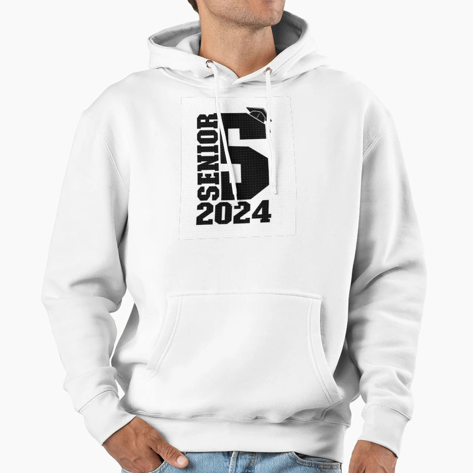 Seniors 2024 Hoodie - Custom Art Print Unisex - T-Shirt, Sweatshirt, Hoodie